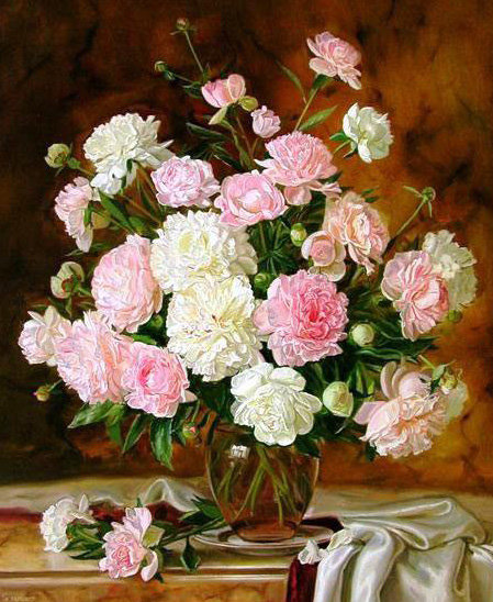 букет пионов - оригинал