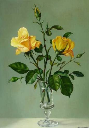 Желтая роза - розы, цветы - оригинал