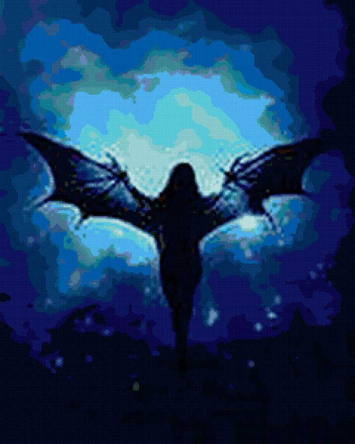 силуэт вампира - предпросмотр