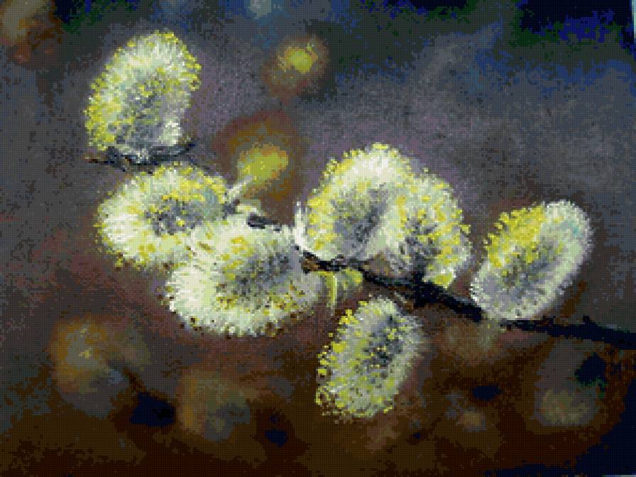 Ветка вербы - предпросмотр