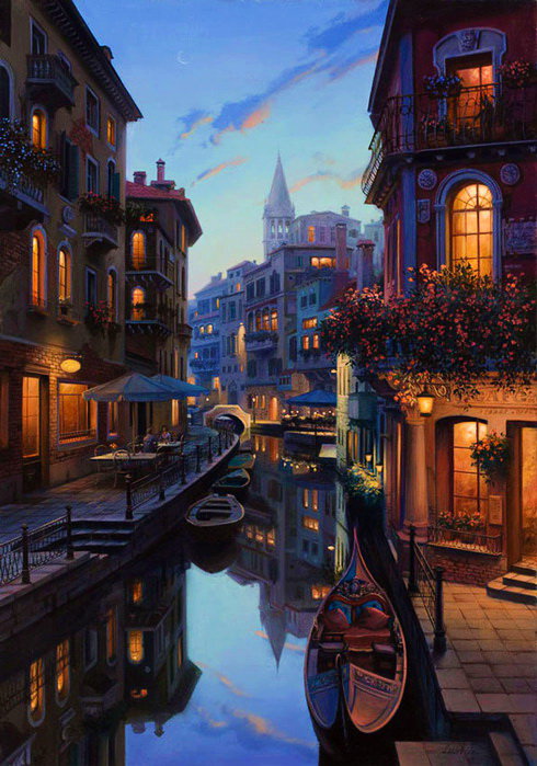 Венеция - пейзаж, улица - оригинал