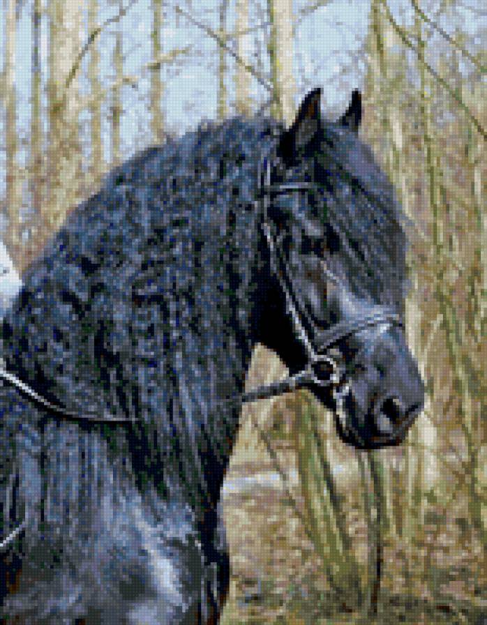 №80160 - картина, животные, живопись, природа, лошадь, искусство - предпросмотр
