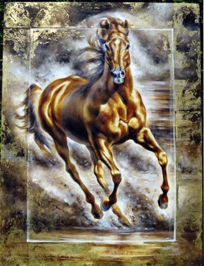 Животный мир в картинах Дженис Дар Куа - животные, конь - оригинал