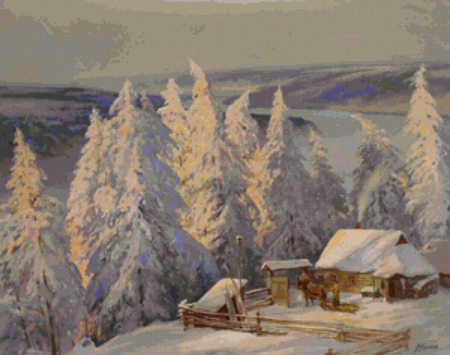 зимушка - пейзаж, природа, зима - предпросмотр