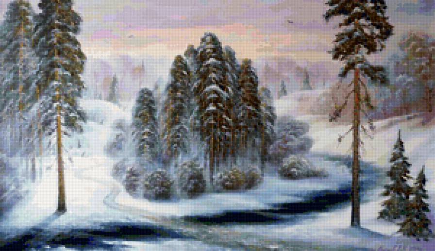 зимний лес - зима, лес - предпросмотр