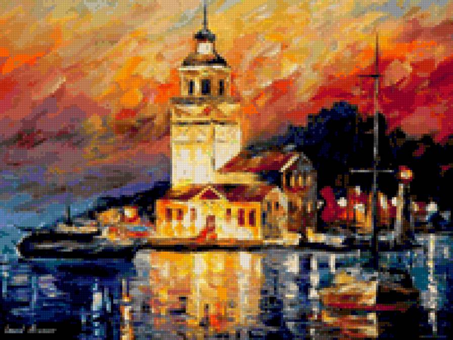 ОСЕНЬ - картина осень пейзаж - предпросмотр