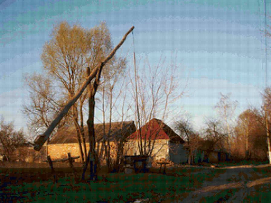 Колодец - журавль, колодец - предпросмотр