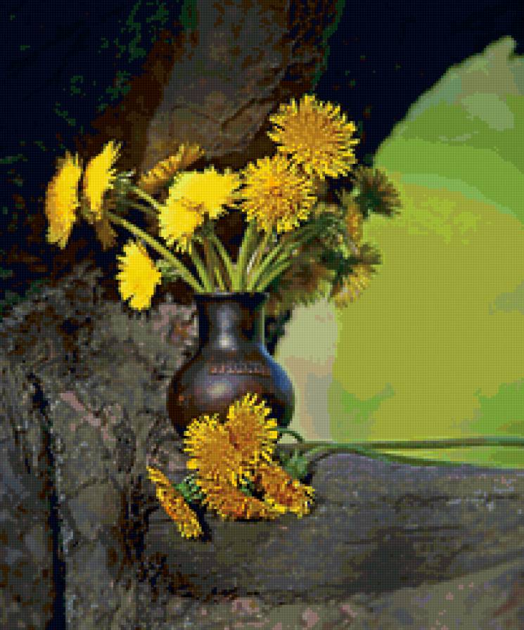 одуванчики - цветы - предпросмотр