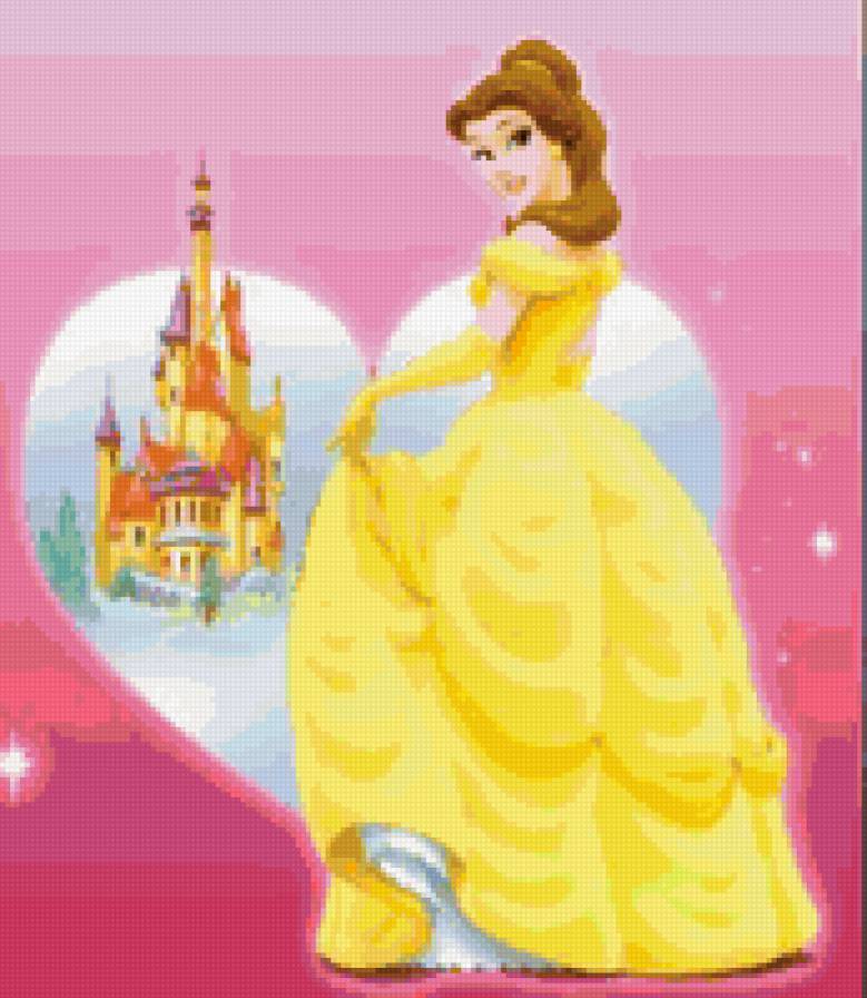 красавица и чудовище - дисней, подушка, детям, мультики - предпросмотр