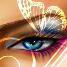 Схема вышивки «Взгляд любимой»