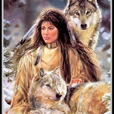 Схема вышивки «Девушка»