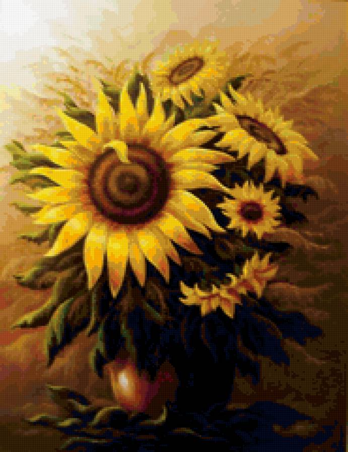 Подсолнухи - живопись, найденов александр - предпросмотр