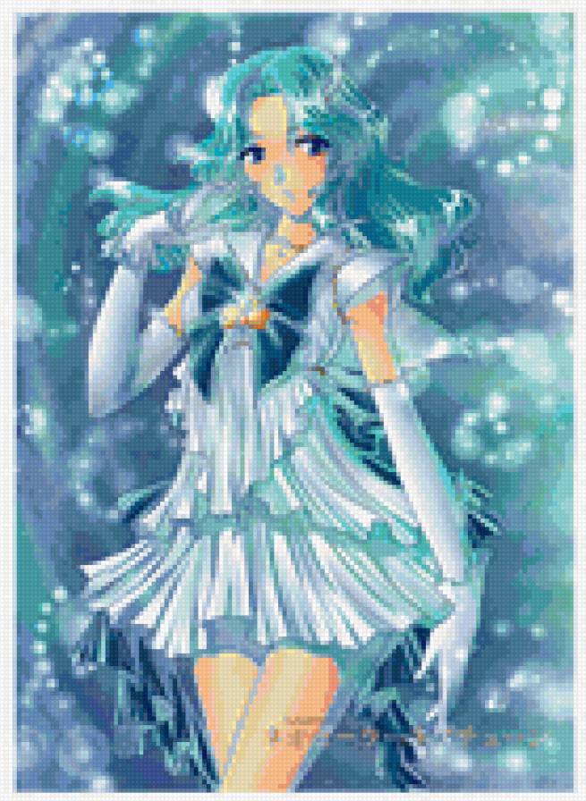 Сейлор Нептун арт - сейлор нептун, фанарт, сейлор мун, мичуру кайо - предпросмотр