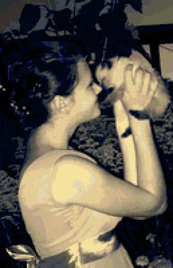 девушка с котенком - предпросмотр