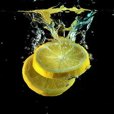 Оригинал схемы вышивки «Лимон в воде» (№82278)