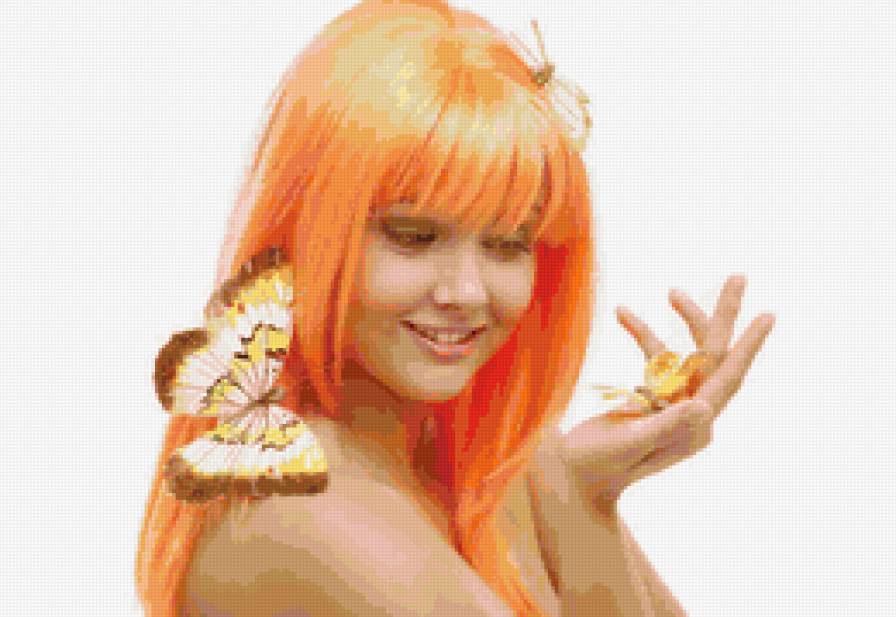 №82751 - девушки, люди, бабочки - предпросмотр