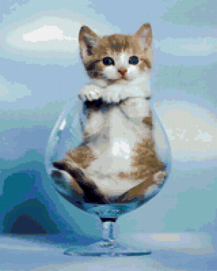 Счастье в бокале - коты - предпросмотр