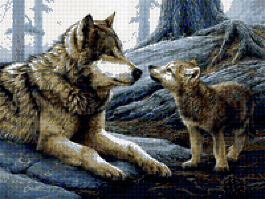 Волчья кровь - волчица, волки, волк, волчата, волчонок - предпросмотр