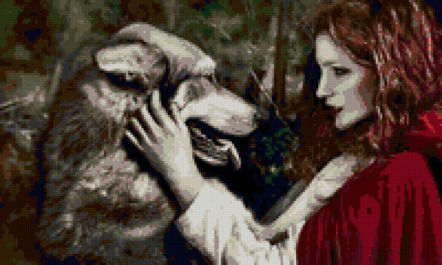 Красная шапочка - любовь, волк, красная шапочка - предпросмотр