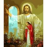 Оригинал схемы вышивки «Иисус» (№83209)