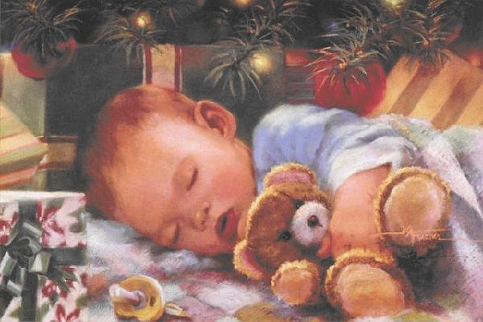 Сладкий сон - живопись, дети - оригинал