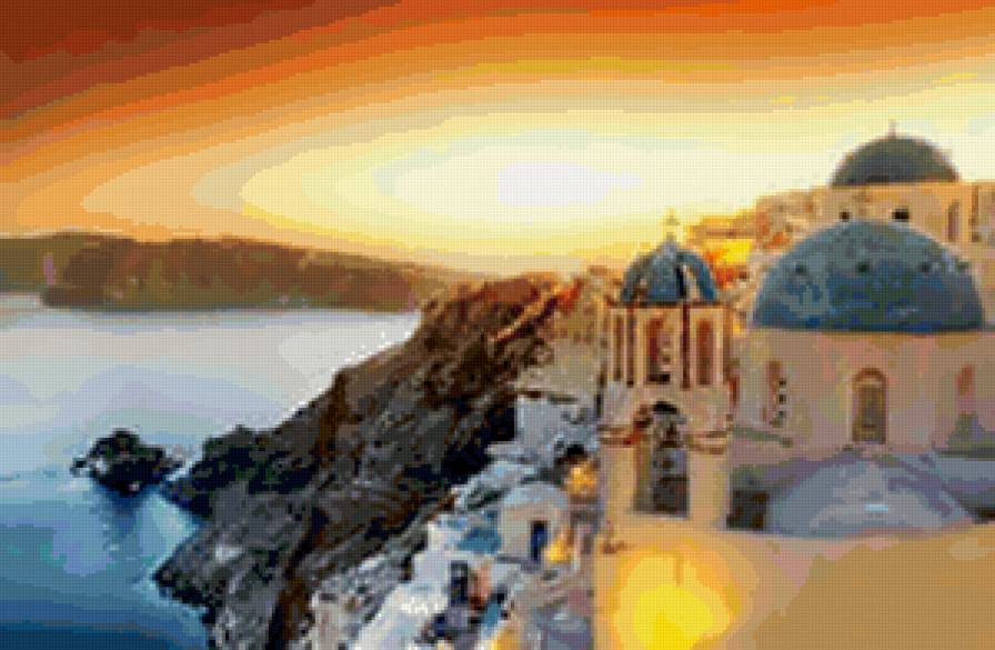 санторини 3 - пейзаж - предпросмотр