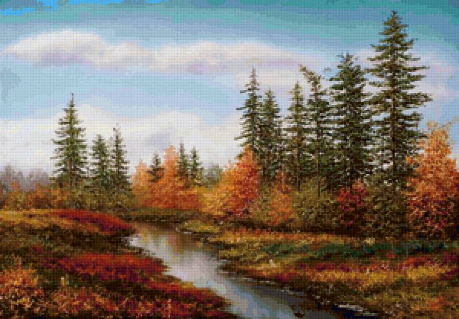 Серия "Пейзаж. Осень" - осень, пейзаж, река - предпросмотр