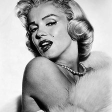 Схема вышивки «М. Монро»