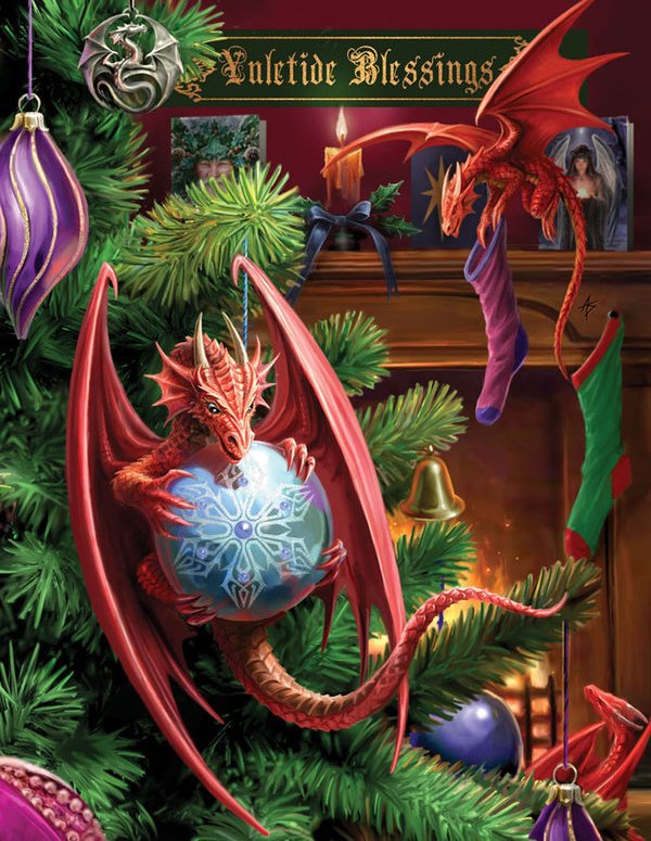 Подарок на рождество - магия, животные, драконы, фэнтези, анна стоукс, детям, миф - оригинал