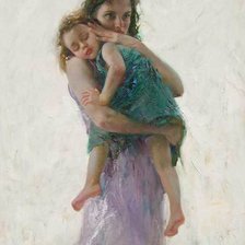 Схема вышивки «любимая мама»