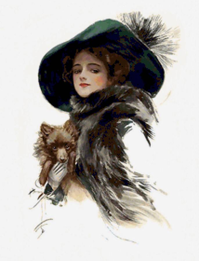 Серия СОБАКИ. Живопись. - животные, девушка, живопись, собака - предпросмотр