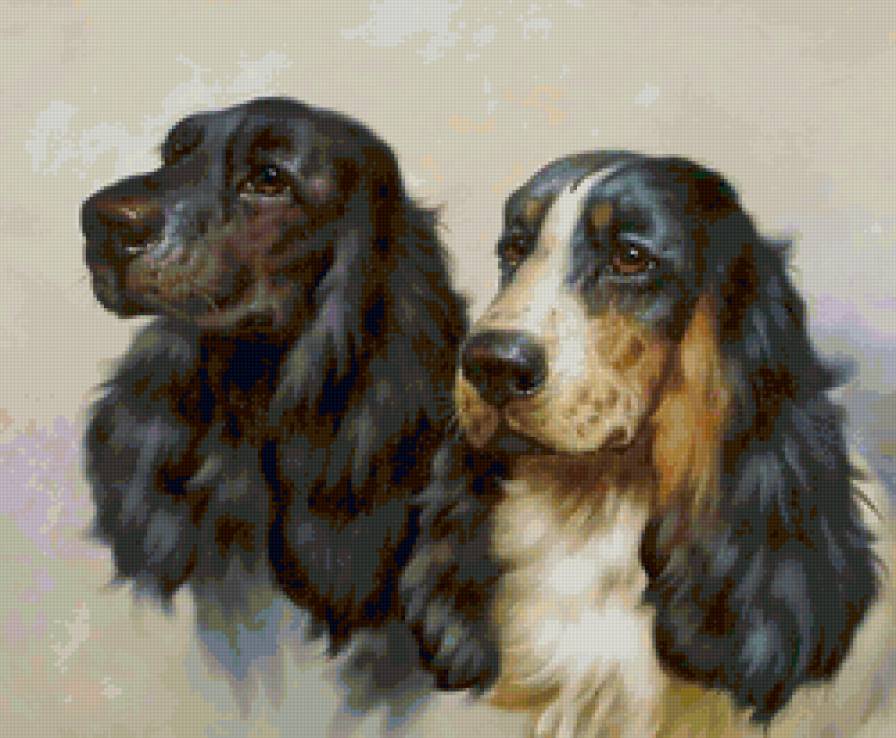 Серия СОБАКИ. Живопись. - животные, собака - предпросмотр