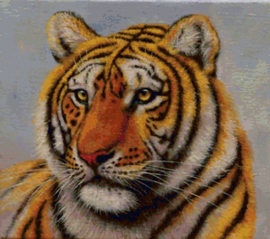 Серия "Большие кошки" - животные, кошки, тигры - предпросмотр