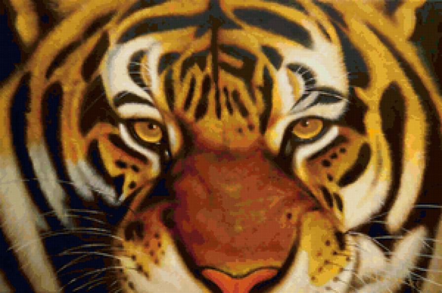 Серия "Большие кошки" - кошки, тигры, животные - предпросмотр