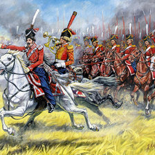 Схема вышивки «Гусары»