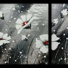 Схема вышивки «снежные цветочки»