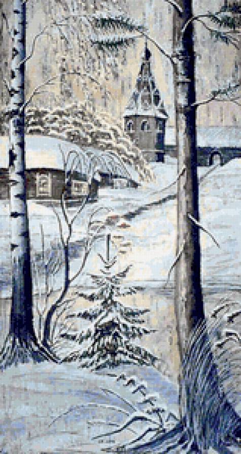 Зима - зимний пейзаж, домик, снег, домики, зимние домики, зима, природа - предпросмотр