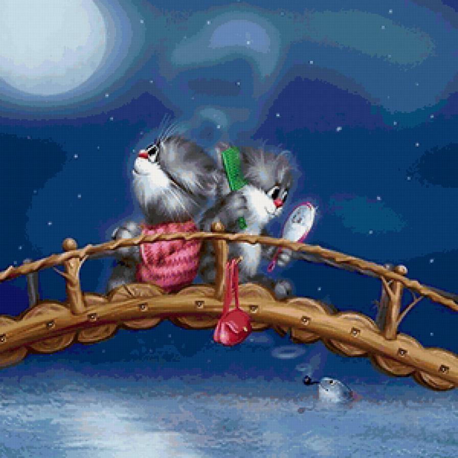 коты на мосту 300 - предпросмотр