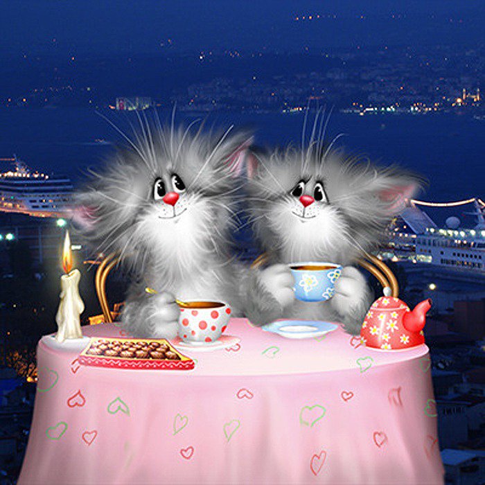 Коты чай пьют - оригинал