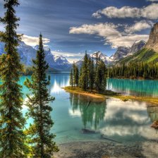 Схема вышивки «пейзаж»