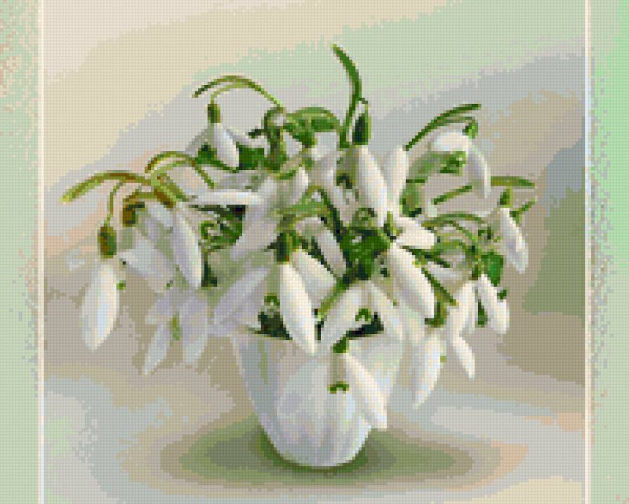 в белом - цветы - предпросмотр