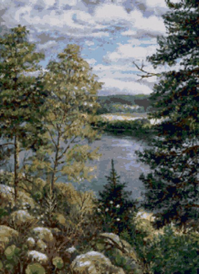 Серия "Пейзаж. Лето" - лето, река, пейзаж - предпросмотр