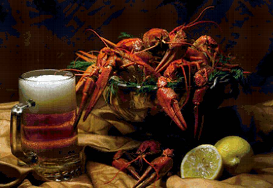 застолье - пиво раки - предпросмотр