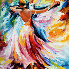 Схема вышивки «Танец любви (по картине Л.Афрнмова)»