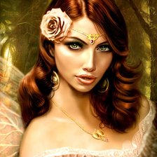 Схема вышивки «девушка»