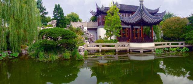 №87189 - восток, вода, пруд, беседка, пагода, пейзаж - оригинал