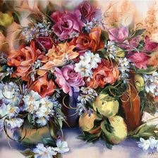 Схема вышивки «букет»