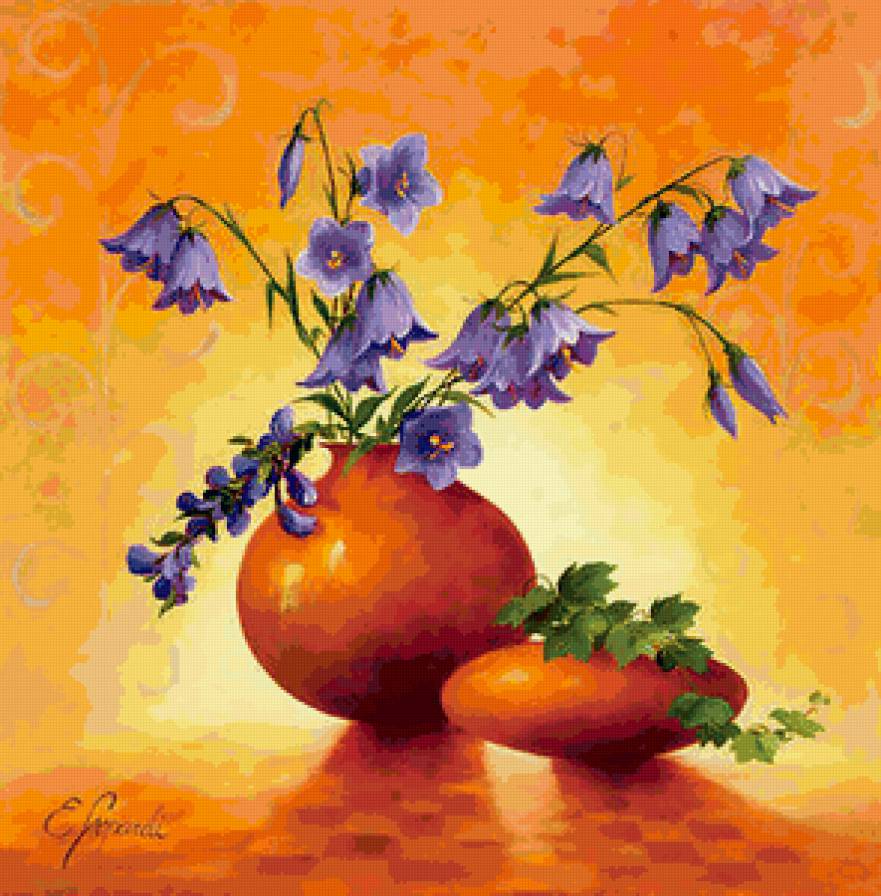 Серия "Букет" - цветы, колокольчики, букет - предпросмотр