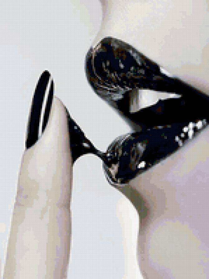 губы - черно-белое, губы - предпросмотр