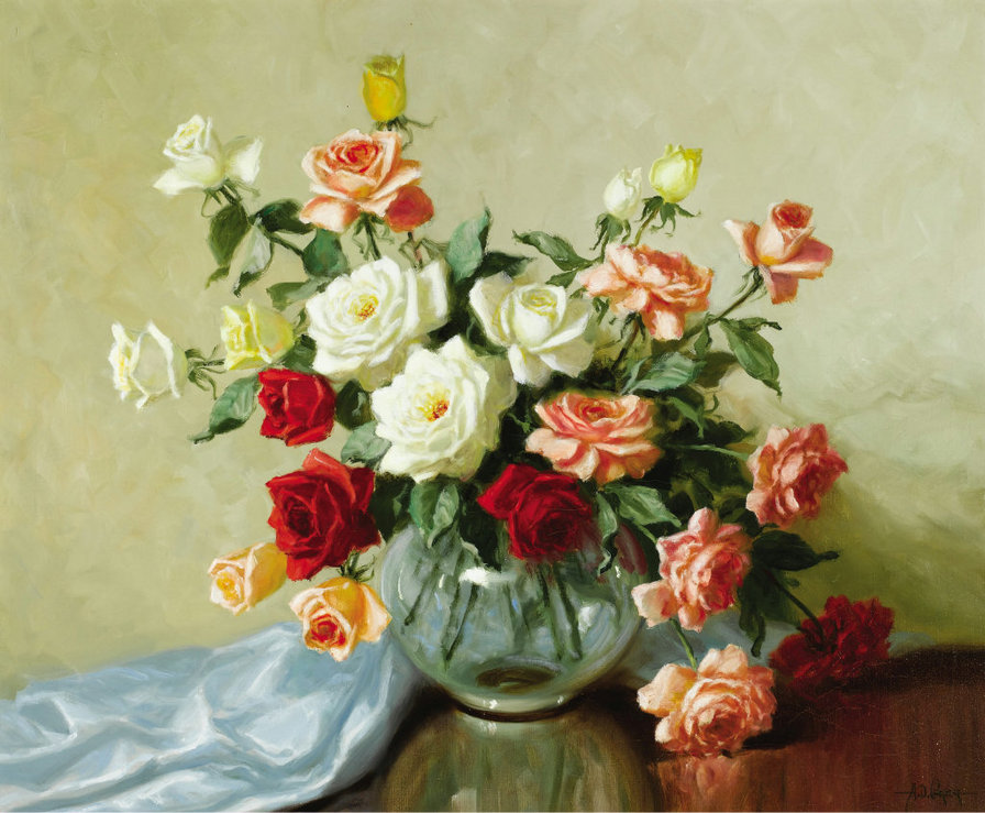 №87610 - цветы, розы - оригинал